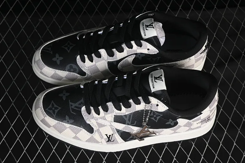All categories Air Jordan Jordan series basketball shoes Air Jordan 1 Low High-end customized low-top sneakers Travis Scott x Fragment Design x Air Jordan 1 Low OG SP AJ1 Joe 1 LV joint plaid fog gray low-top cultural casual sneakers SC0601-050